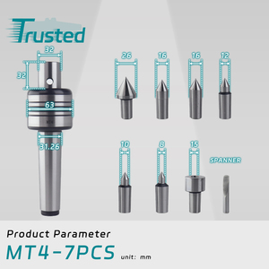 CNC MT3 MT4MT5の交換可能ポイントライブセンターCNC旋盤工作機械のライブセンター - Product Image 2