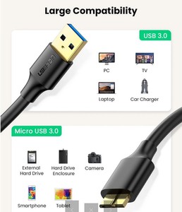 สำหรับ ugreen 3A สาย3.0 Micro USB 1M ชาร์จเร็วสายดาต้าสำหรับ Samsung Note 3 S5สำหรับ TOSHIBA Hard Disk สำหรับคอมพิวเตอร์ - Product Image 6