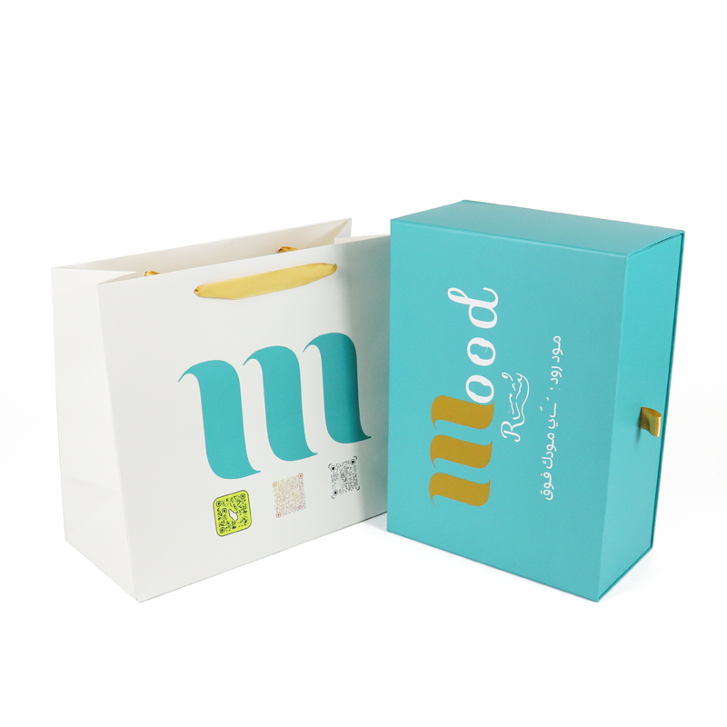 超市杂货购物袋豪华纸礼品包装购物袋可重复使用的小名片袋 - Product Image 4