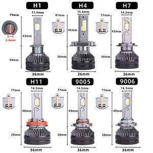 T50 LED ไฟหน้า D2H H7 H11 9005 9006 881 H4 ไฟ LED 110W CANbus ถอดรหัสระบบแสงอัตโนมัติสําหรับ Kia Mazda 3 หลอดไฟ 12V - Product Image 4
