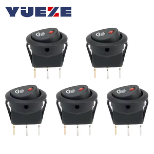 3ขาเปิด/ปิด23มม. DC 12V สวิตช์โยกปุ่ม20A LED สีแดงสัญลักษณ์ไฟตัดหมอกสวิตช์ไฟตัดหมอกสำหรับรถตู้รถอะไหล่รถยนต์ - Product Image 1