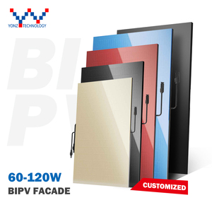 Yonz <strong>Top</strong> Quality Bipv Solar Panel Glass <strong>Facade</strong> for Building Glass Solar Panel 220v Bipv Transparent Customizable Bipv PV <strong>Facade</strong> - Product Image 6