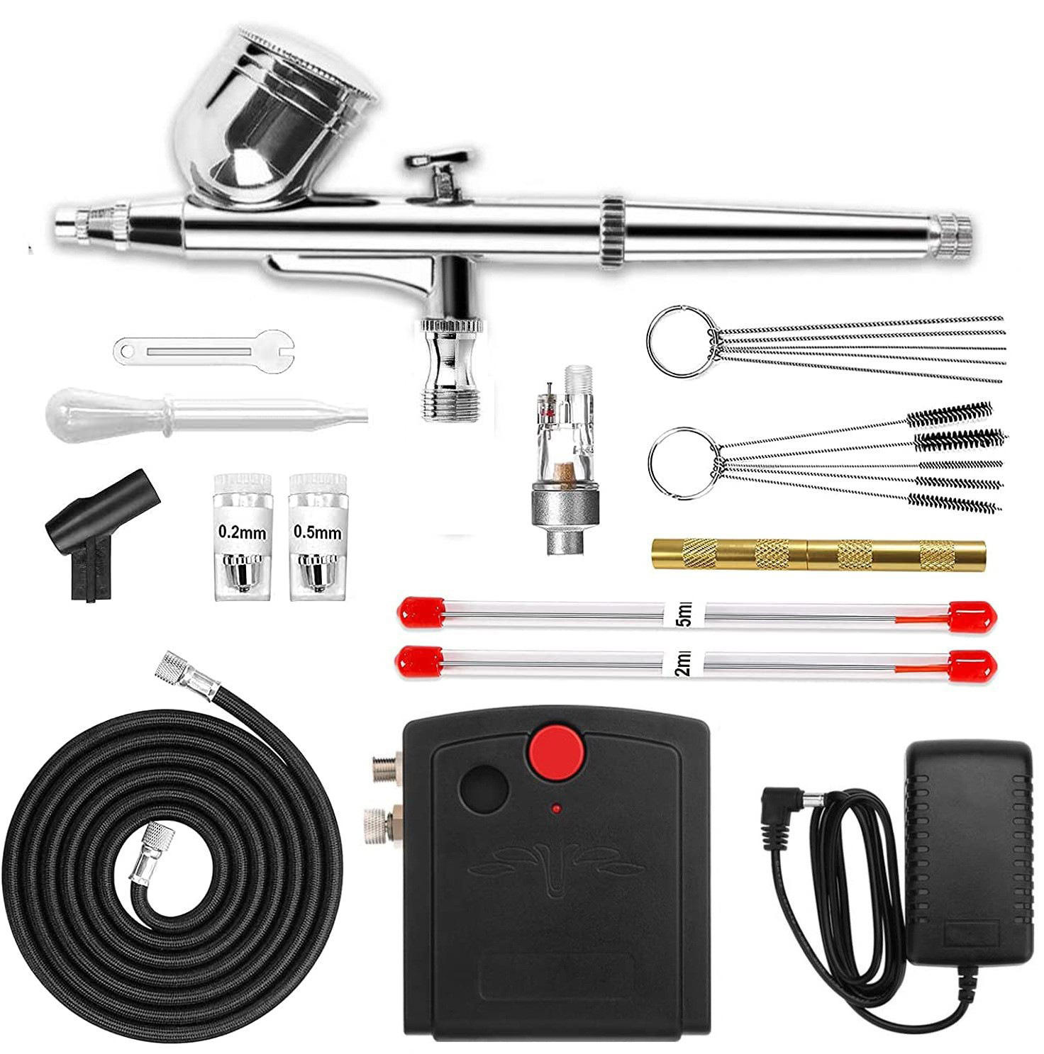 Pompe noire + aérographe 130 + séparateur d'eau + kit de nettoyage