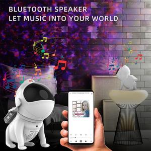 เครื่องฉายสร้างบรรยากาศสุนัขอวกาศพร้อมแอป WiFi โปรเจคเตอร์กาแล็คซี่รูปดาว LED ไฟกลางคืนคลื่นทะเลสำหรับผ่อนคลาย - Product Image 5
