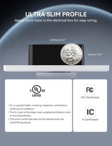 1.8 인치 TFT 디스플레이 화면이 있는 <span class=keywords><strong>WiFi</strong></span> 스마트 로타리 조광기, Alexa 및 Google Home과 호환되는 3 방향 <span class=keywords><strong>2</strong></span>.4GHz - Product Image 6