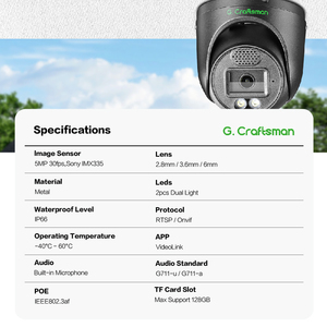 GA-DFD-M5S-B 5MP Sony 30fps 35 Mstar güvenlik güvenlik kamerası 30fps hızlı çerçeve Videolink APP insan algılama Gcraftsman ile - Product Image 2