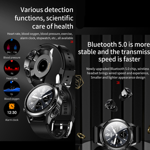 2025 fabrika fiyat yeni 2 in 1 akıllı saat kulakiçi ile destek BT TWS kulaklık Smartwatch Android IOS için erkekler için izle - Product Image 4