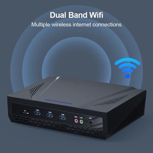 พัดลมสำนักงานขนาดเล็ก PC IN-Tel Core I9-9880H แรม7 * USB dual-band WIFI + BT พร้อมที่ยึด VESA คอมพิวเตอร์ธุรกิจที่มีประสิทธิภาพ - Product Image 4