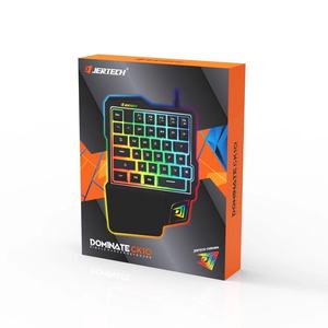 JERTECH GK10 35 Keys Ergonomic Multicolor Backlit Usb Wired Game <strong>Keypad</strong> Left One Hand Mini Gaming <strong>Keyboard</strong> - Product Image 3