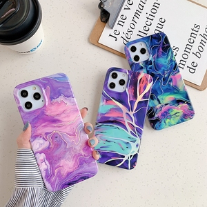 เครื่องพิมพ์ปรับแต่งโลโก้โทรศัพท์มือถือสำหรับ I Phone 6 7 8 Plus TPU,เคส iPhone 11Promax Se 10 IMD ลายหินอ่อนสีสันสดใสปี2021 - Product Image 5