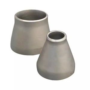 工厂定制钛对焊减速器ANSI B16.9 ASTM B363无缝工业用弯曲焊接切割冲孔 - Product Image 1