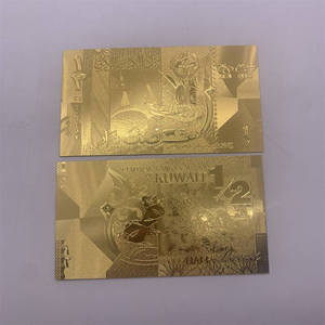 ธนบัตรทอง1/4 1/2 1 5 10 20 dinars Golden Card สำหรับการสะสมธนบัตร kuwait - Product Image 4