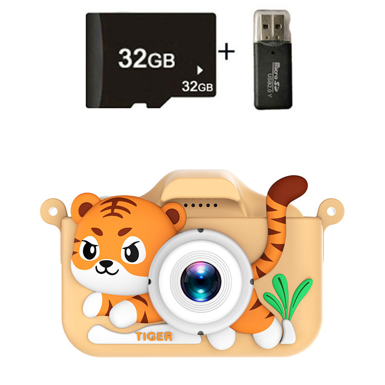 Yellow tiger+hd double camera-32g card reader