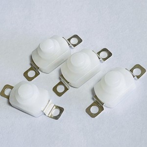 Mini 2-polige Drucktasten schalter 2-Positionen-Druckknopfschalter Taschenlampe schalter