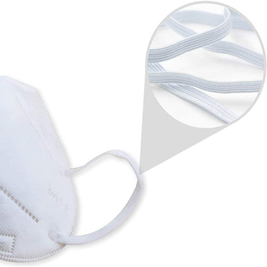 <strong>Factory</strong> <strong>Elastic</strong> Ribbons 3mm 5mm Cord White Color <strong>Elastic</strong> Earloop for Normal Facemask <strong>String</strong> - Product Image 3