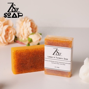 Sản Phẩm Mới Tự Nhiên Thuần Chay Nghệ Chanh Xà Phòng Tumeric Chống Mụn Trứng Cá Xà Phòng Làm Trắng Tay Làm Bột yến mạch Trên Khuôn Mặt Tắm Xà Phòng - Product Image 2