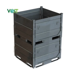 Rivestimento in polvere industria impilamento contenitore metallico pieghevole staccabile - Product Image 3