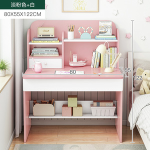 Mesa de estantería nórdica y combinación de Silla, mesa de ordenador para estudiantes en casa, mesa de estudio para dormitorio infantil - Product Image 5