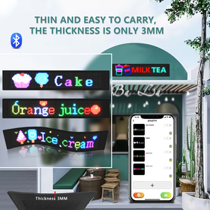 Negozio Open Sign lampeggiante a scorrimento digitale flessibile schermo a LED finestra di vetro Display pubblicitario controllo APP LED Sign Board - Product Image 4