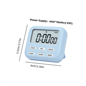 Nuovo schermo digitale LCD quadrato Timer magnetico da cucina cottura cottura conteggio conto alla rovescia orologio di sonno Timer cronometro - Product Image 4