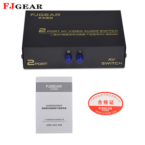 FJGEAR, alta calidad y duradero DVD 2 puertos AV video audio Switcher 2 entrada 1 salida AV switch - Product Image 6