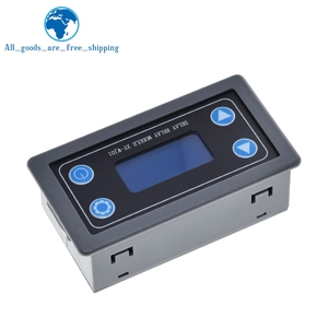 TZT DC12V LED digitale a tempo di ritardo relè modulo programmabile Timer relè interruttore di controllo temporizzazione Trigger ciclo con custodia per interni - Product Image 5