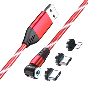 适用于iphone 2.4A磁性电缆的新型3合1彩色微型USB C电缆快速充电器C型磁性充电轻型磁铁电缆 - Product Image 1