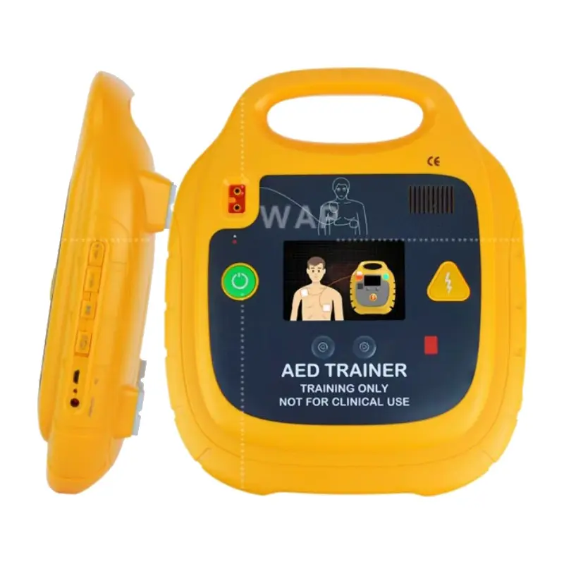 AED defibrilatör hastane eğitmen Heartstart elektroşok defibrilatör otomatik harici CPR okul eğitim makinesi taşınabilir