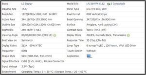 LP156WF4-SLB2 LP156WF4-SLB3 LP156WF4-SLB5 LP156WF4-SLB6 LP156WF4-SLB7 LP156WF4-SLC1 15.6 inch LCD màn hình hiển thị IPS Bảng điều chỉnh - Product Image 3