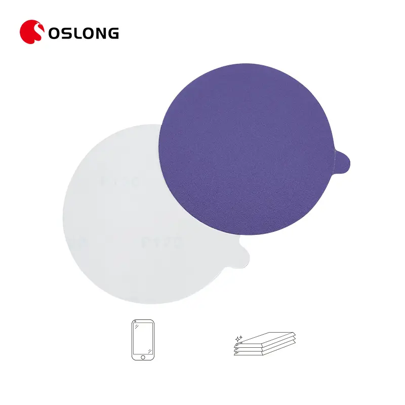 Индивидуальная упаковка 125 мм Фиолетовый наждачный диск керамический глинозем абразивный диск PSA