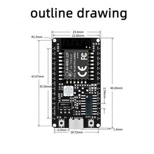 Ai-WB2-12F-Kit base on BL602 chip <strong>WiFi</strong>+ Blue tooth 5.0 <strong>Module</strong> Development Board /PCB antenna Type-C <strong>Interface</strong>