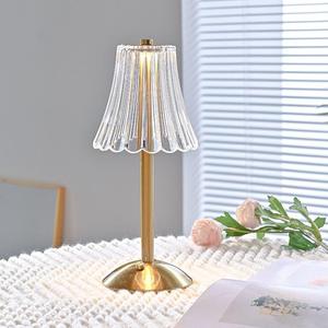Romantic 3 Colors Changing Dimmable LED Crystal <strong>Rose</strong> Table <strong>Lamp</strong> With Touch Control - Product Image 5