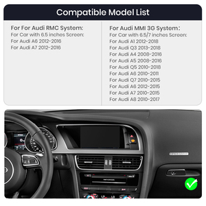 Junsun Wireless Carplay Android Auto Module Box for <strong>Audi</strong> A1 A4 A5 A6 A7 A8 Q3 Q5 Q7 2010-2018 RMC <strong>MMI</strong> <strong>3G</strong> OEM Screen Mirror Link - Product Image 2
