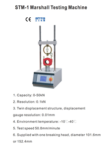 STM-1 Marshall test makinesi otomatik Marshall stabilite test cihazı asfalt bitümlü kombine MateriaMarshall stabilite test Ma - Product Image 4