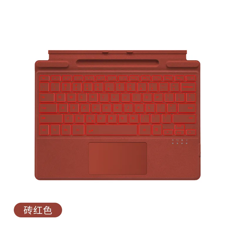 タッチパッドとRGBレインボーバックライトキーボードタブレットを備えたMicrosoftSurface Pro 7 12.2ワイヤレスキーボードの場合、カバーケースを保護します