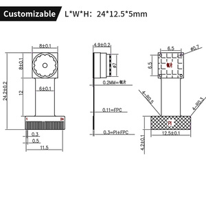 2MpカメラOV2643センサーモジュールDvp-24pin Fpc YUVビデオフォーマットミニカメラ用Atmマシンラップトップ - Product Image 4