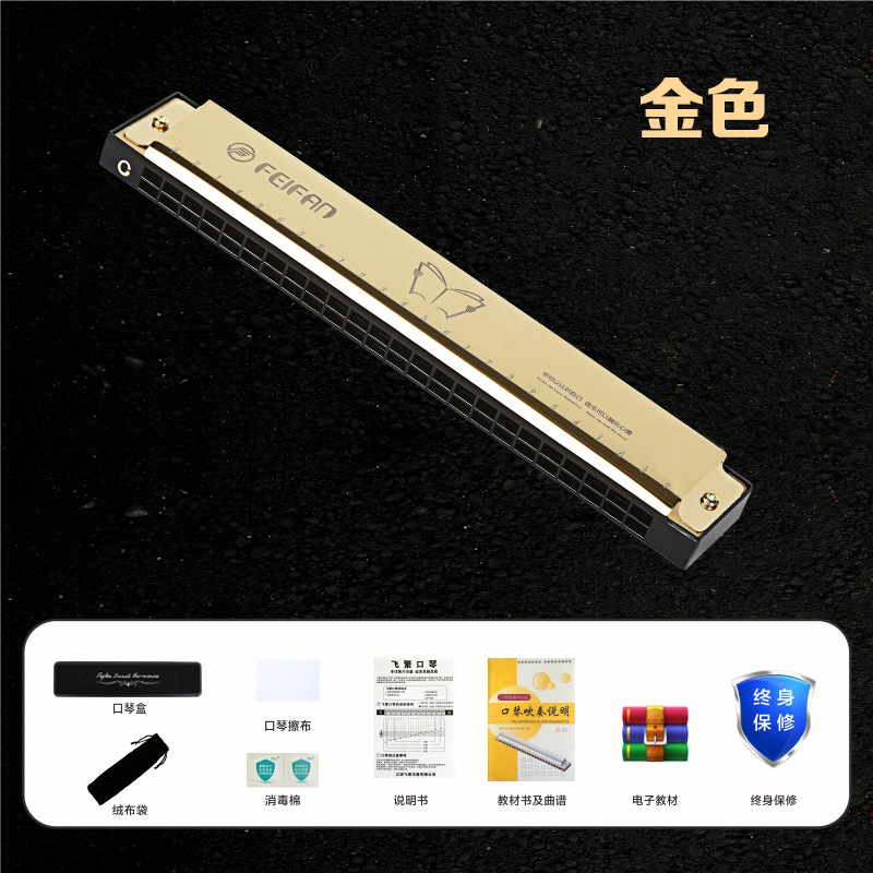 Nouveau Flying Gold 24 trous en Do majeur (l'ensemble complet comprend des cadeaux gratuits)