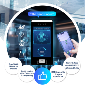 F6CS AI Time Attendance Machine Sensor de temperatura Reconocimiento facial Terminal de control de acceso con lector de código QR NFC - Product Image 6