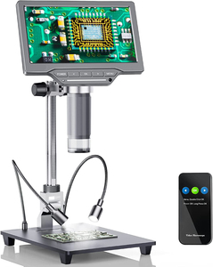 2025 Venta caliente microscopio Digital de 7 pulgadas 16MP 1200X microscopio para reparación de electrónica móvil VMS700SE - Product Image 1