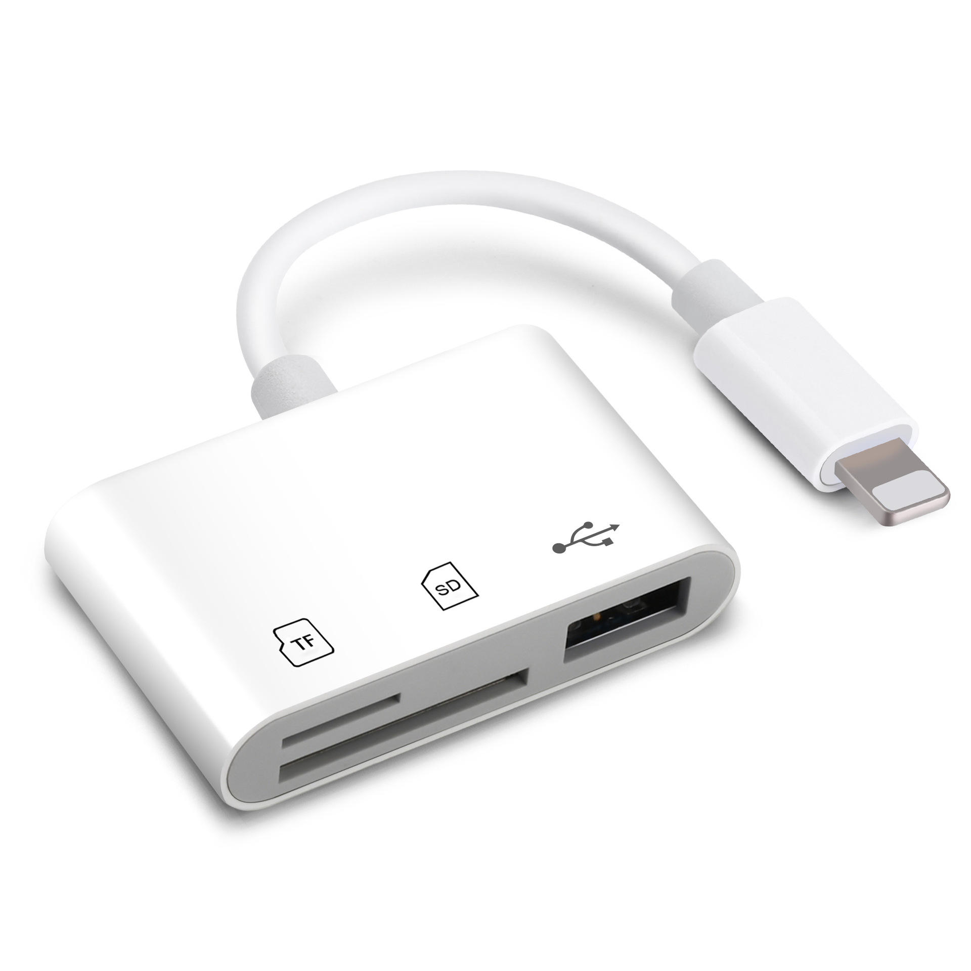Apple tf sd otg card reader