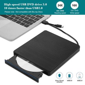 External <strong>CD</strong> Drive USB 3.0 Portable <strong>CD</strong>/DVD +/-RW Drive Slim DVD/<strong>CD</strong> <strong>ROM</strong> Rewriter Burner Compatible with Laptop Desktop <strong>PC</strong> TYPE C - Product Image 5