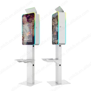 CHIMEE 21.5 Inch LCD Touch Monitor Mirror Selfie Photo Booth with LED Flash Light RGB Light Camera Printer Adapted for Event - Product Image 3