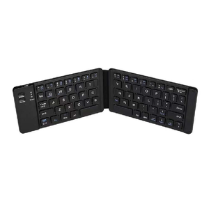 Portable Thin and Lightweight Wireless Mini TwoFold <strong>Bluetooth</strong> <strong>Keyboard</strong> Compatible with <strong>Multiple</strong> Systems for Efficient Typing - Product Image 1