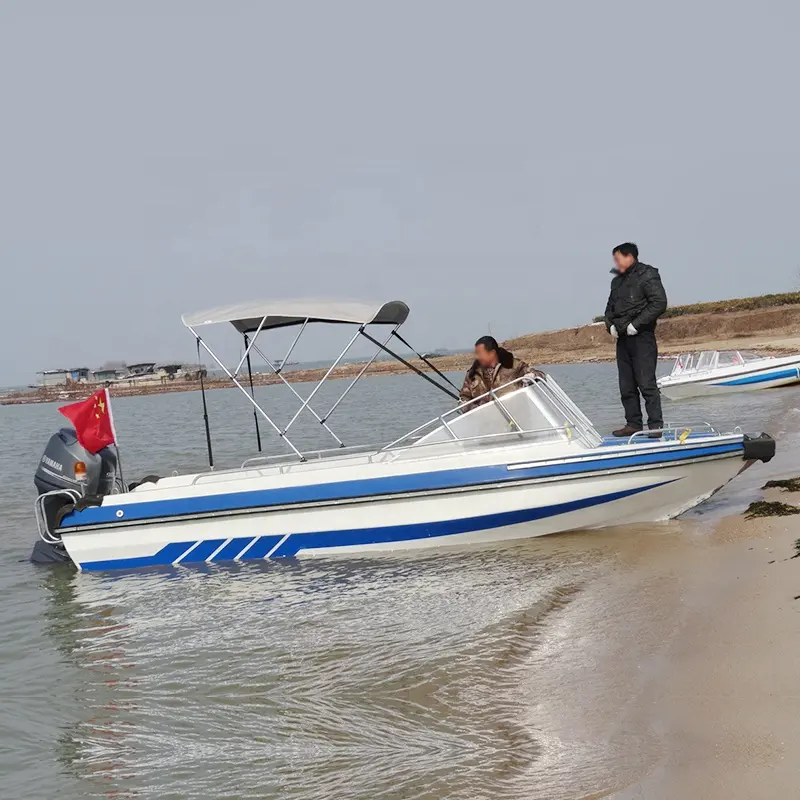 Luxury Sport Boats Yacht 5.9m/19.4ft Speed Mini Fishing Craft Motor Boat Outboard Motor
