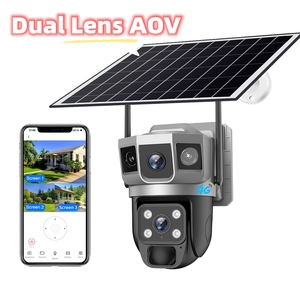 V380Pro AOV Solar Wireless 4G Sistema de seguridad de doble lente con detección de movimiento Ptz 4G tarjeta SIM Cctv Vigilancia Cámara IP solar - Product Image 3