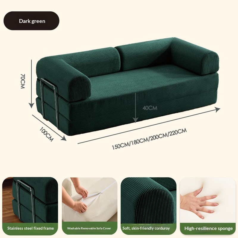 Pana verde oscuro + esponja de alta resiliencia