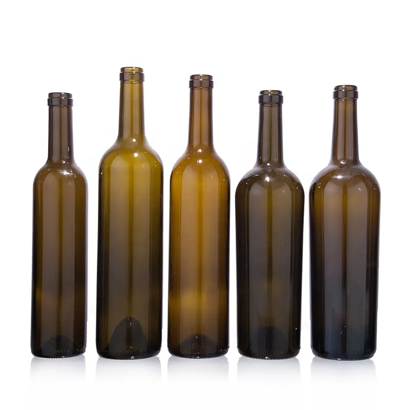 Garrafa de vidro de vinho tinto preço barato venda quente