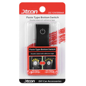 Easy To Installation 2 Gear Self-locking Black Pasting Push Button Switch With 50cm Wire Using In Car - Product Image 6