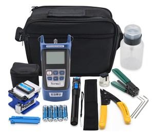 12 in 1 FTTH Assembly herramientas ftth Optical Fiber Tool Kits <strong>FC</strong>-6S Cable Stripper Optical Power Meter VFL Kevlar <strong>Cutter</strong>