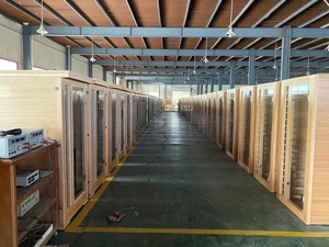 2024 Ventas calientes Diseño moderno Sauna de vapor húmedo interior para 2 personas Madera de cicuta maciza con sistema de control por computadora - Product Image 3